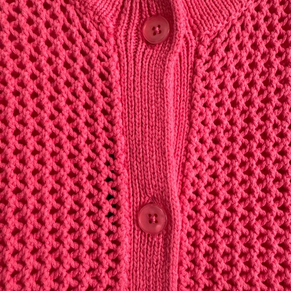 New TOCCIN Hot Pink Knit Sweater. Size: L - Picture 8 of 11